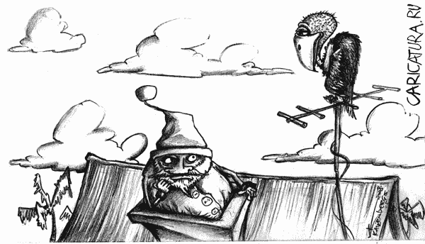 Карикатура "Рождественский пир", Kristaps Auzenbergs