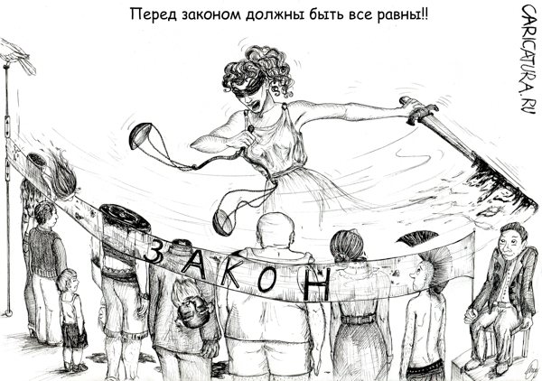 Карикатура "Все по закону", Карина Лузан