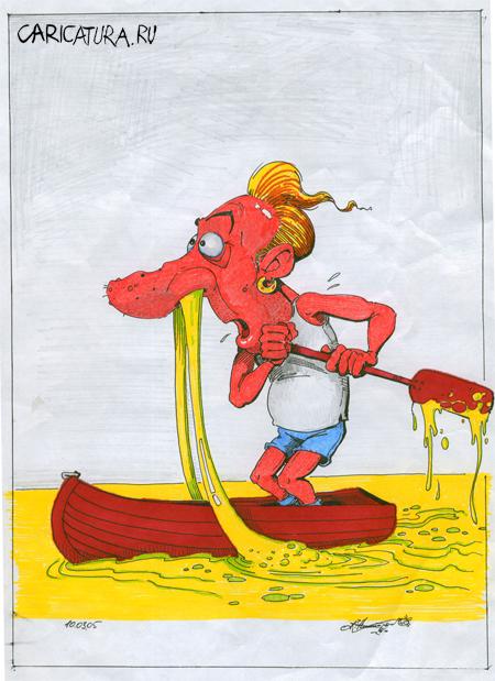Карикатура "Запущеный насморк", Александр Никитюк