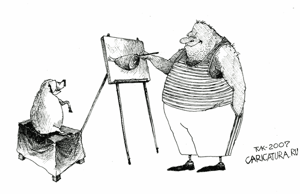 Карикатура "С натуры", Мавлюд Таштанов