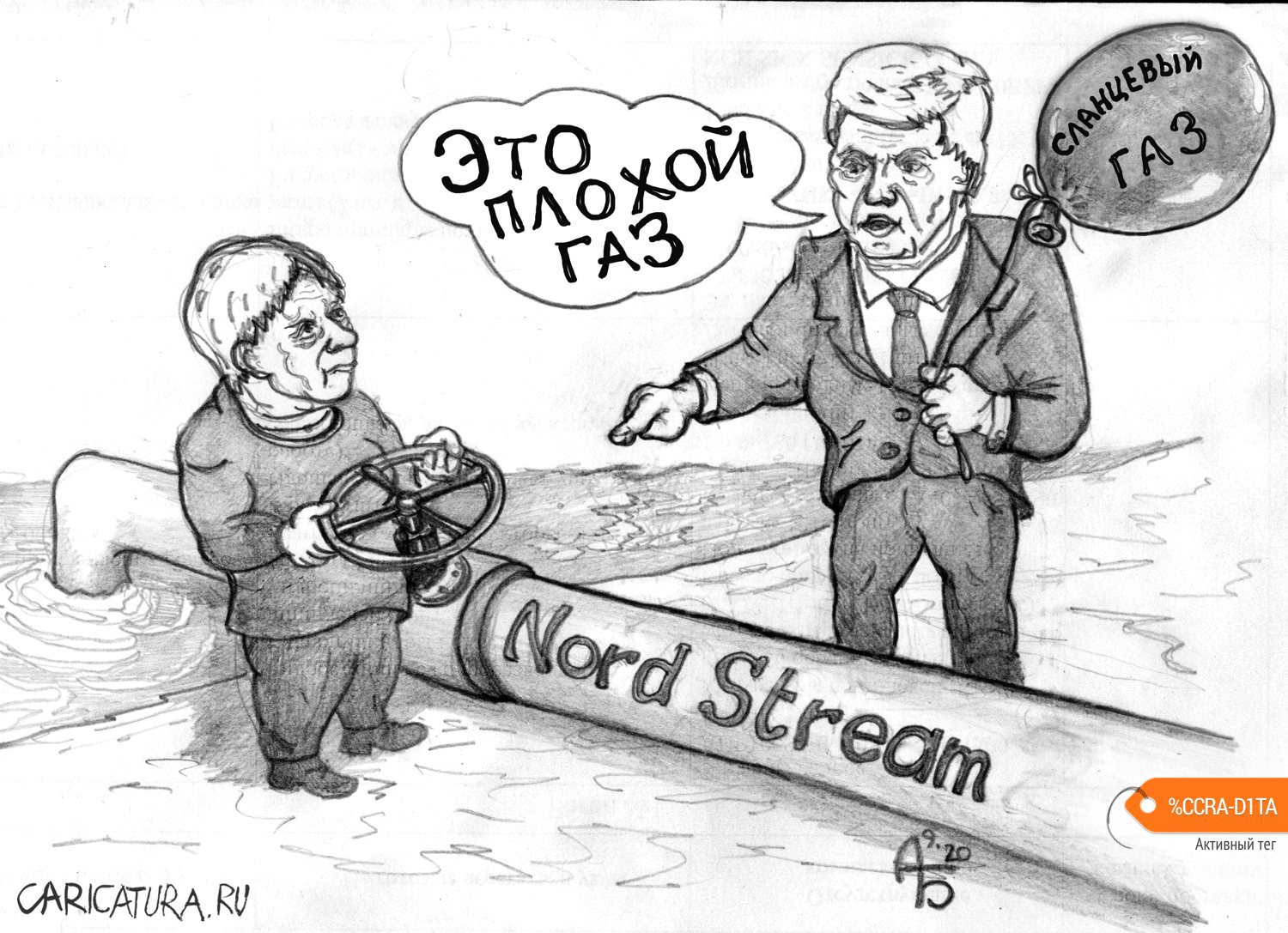 Карикатура "Не туда рулишь!", Александр Богданов