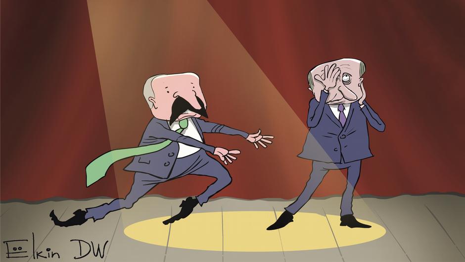 Карикатура "Итоги переговоров Путина и Лукашенко", Сергей Елкин