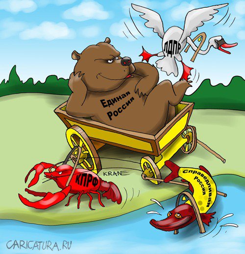 Карикатура "Итоги Единого дня выборов", Евгений Кран
