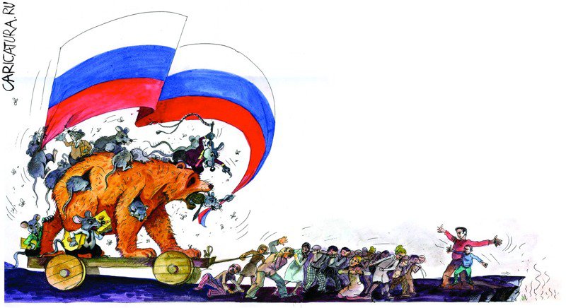 Карикатура "Чучела", Владимир Попов