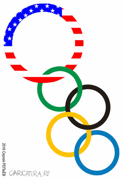 Карикатура "Олимпиада 2016", Сергей Репьёв