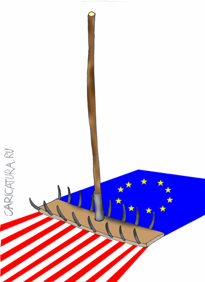 Карикатура "Грабли незалежности", Александр Шауров