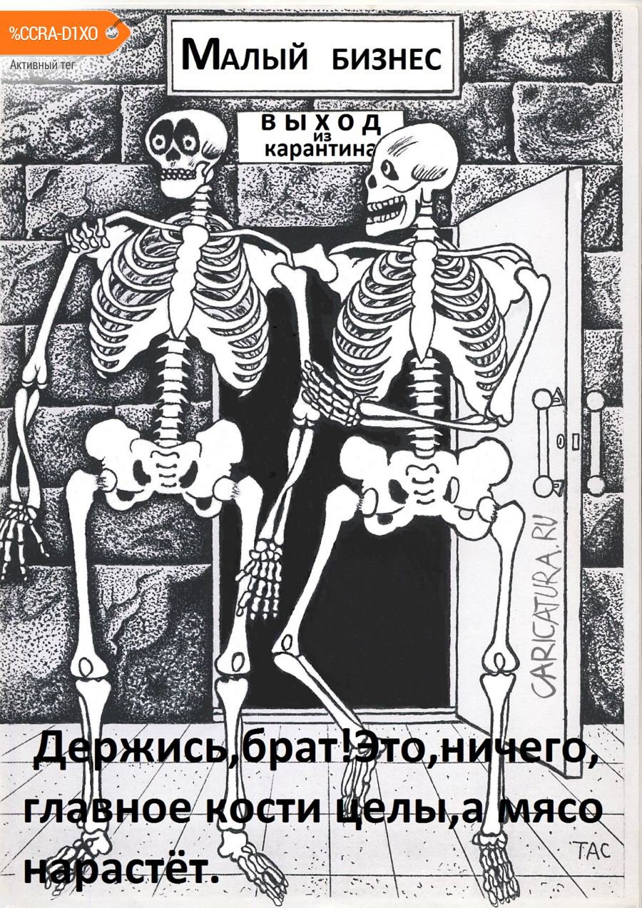 Карикатура "После карантина", Александр Троицкий