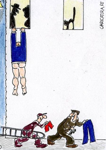 Карикатура "Неприятная ситуация", Валерий Каненков