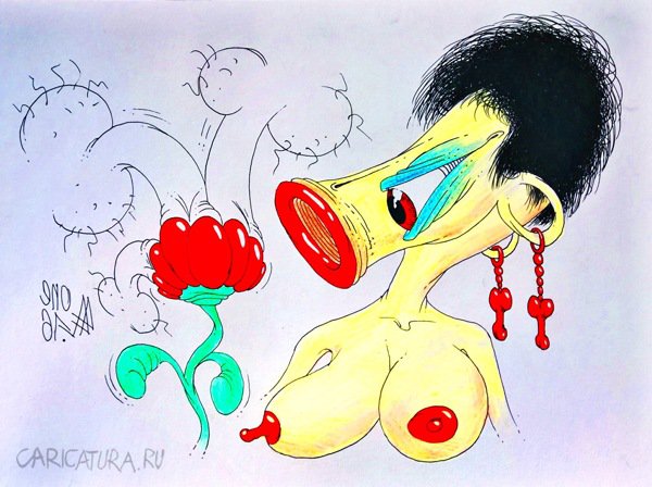 Карикатура "Эфирные тела", Андрей Лупин