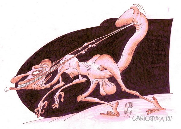 Карикатура "Уздечка", Андрей Лупин