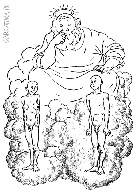 Карикатура "Божий ужас", Сабит Курманбеков