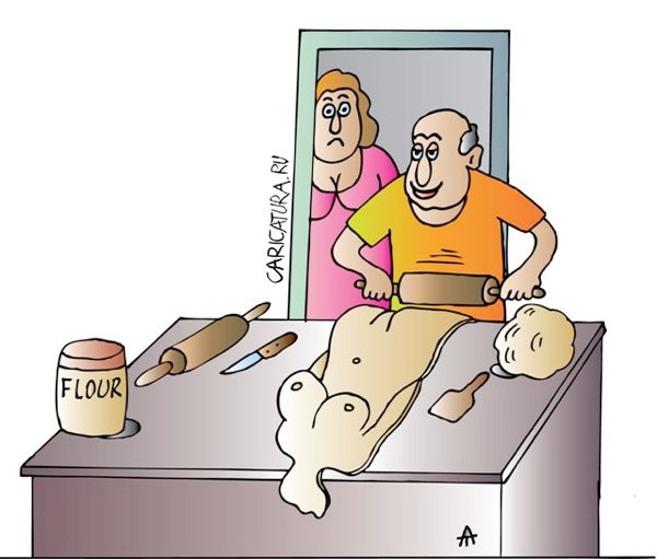 Карикатура "Пекарь", Алексей Талимонов