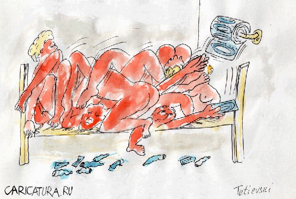 Карикатура "Я выбираю безопасный секс", Michael Tetievski