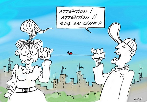 Карикатура "Баг", Rene Bouschet
