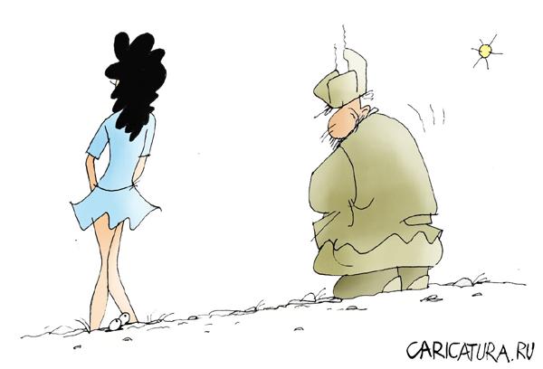 Карикатура "Глазки", Сергей Климов