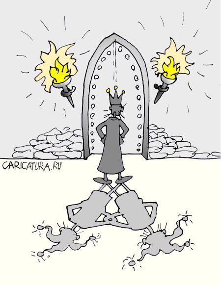 Карикатура "Говорящие тени", Юрий Санников