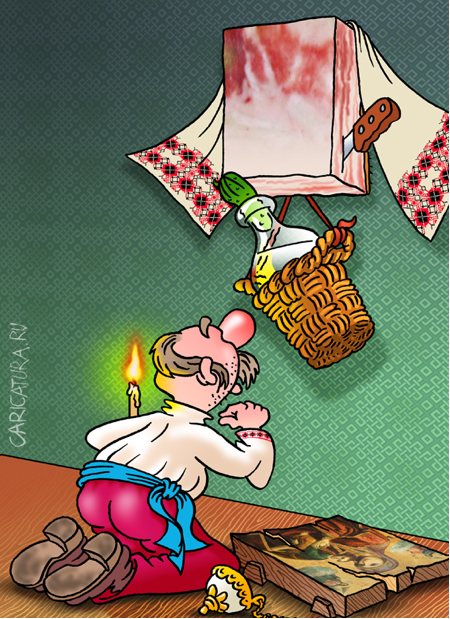 Карикатура "Икона", Андрей Саенко