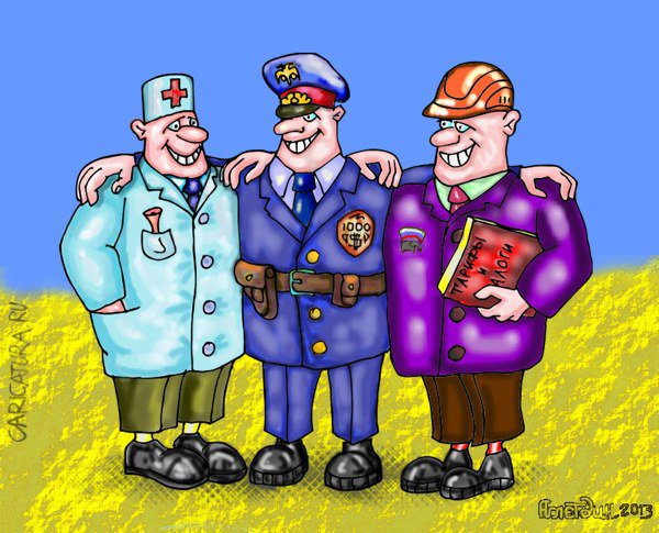 Карикатура "Три богатыря", Дмитрий Аглетдинов