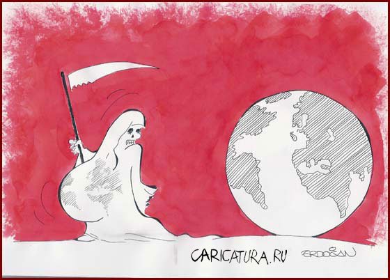 Карикатура "Бегство", Erdogan Basol