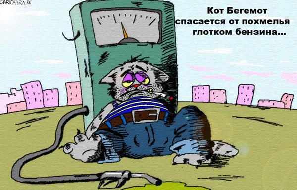 Карикатура "Кот Бегемот", Артем Бебех