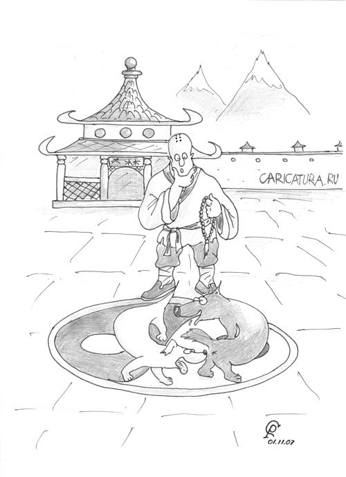 Карикатура "Инь и Ян", Роман Серебряков