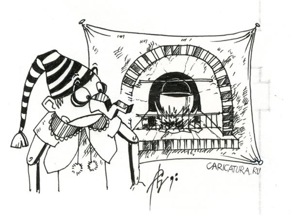 Карикатура "Буратино", Сергей Бревнов