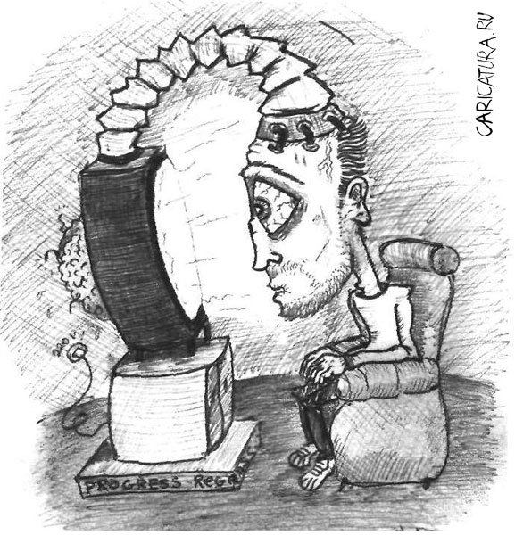 Карикатура "Он знает за кого голосовать", Дмитрий Буланов