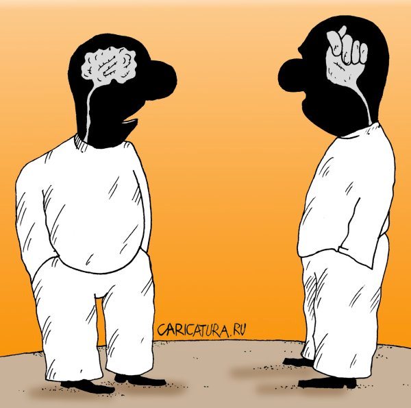 Карикатура "Мозг", Алексей Булатов