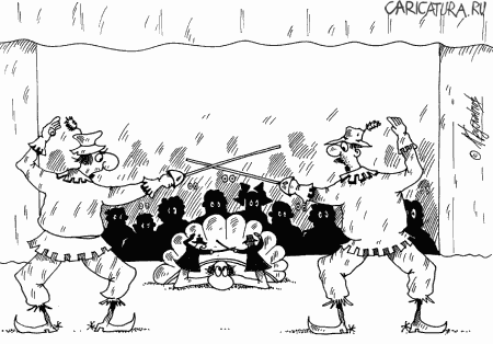Карикатура "Суфлер", Алексей Булатов