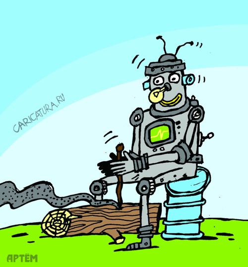 Карикатура "Новые технологии", Артём Бушуев