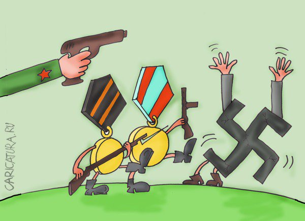 Карикатура "Победа за нами", Михаил Чернышев