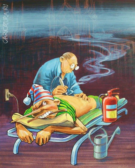 Карикатура "Татуировка", Алексей Шишкарёв