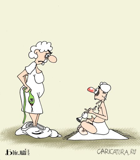 Карикатура "Ложный вызов", Борис Демин