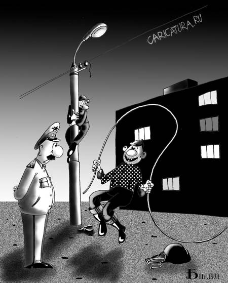 Карикатура "Про кабель", Борис Демин