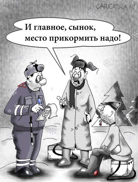 Карикатура "Про яблоко от яблони", Борис Демин