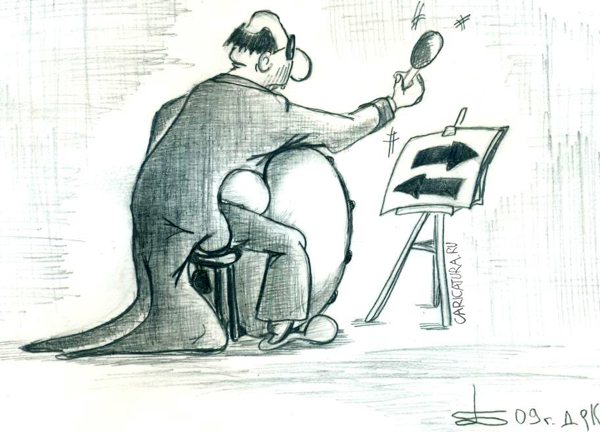 Карикатура "Соло", Борис Демин