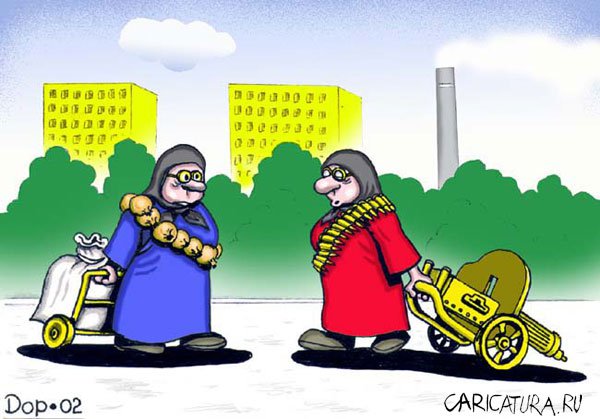 Карикатура "Бабки", Руслан Долженец