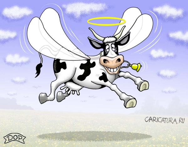 Карикатура "Божья коровка", Руслан Долженец