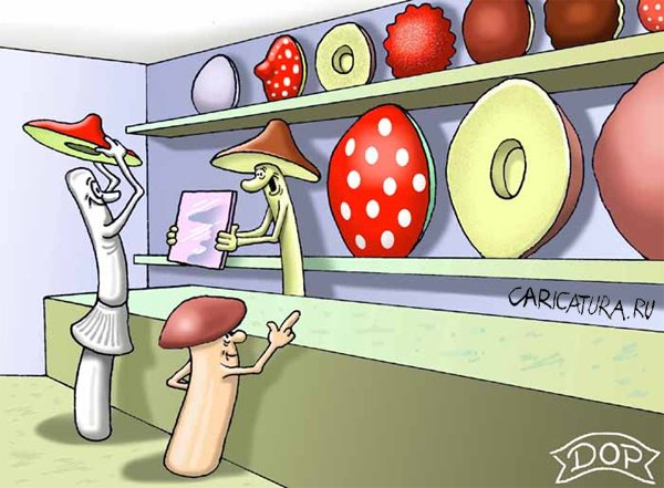 Карикатура "Шляпный магазин", Руслан Долженец