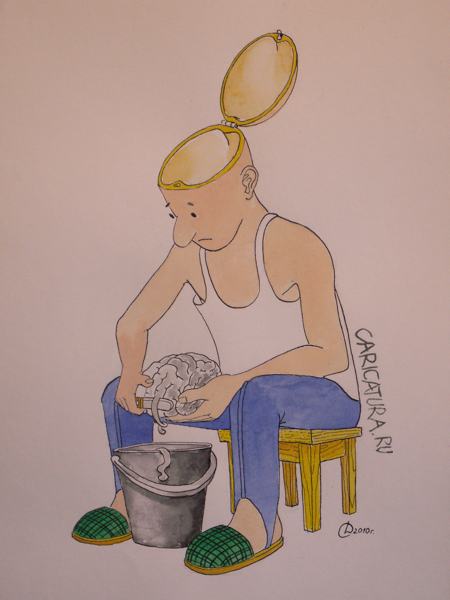 Карикатура "Чистка", Сергей Дроздов