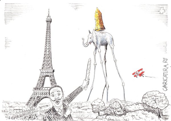 Карикатура "Слоны", Сергей Дроздов