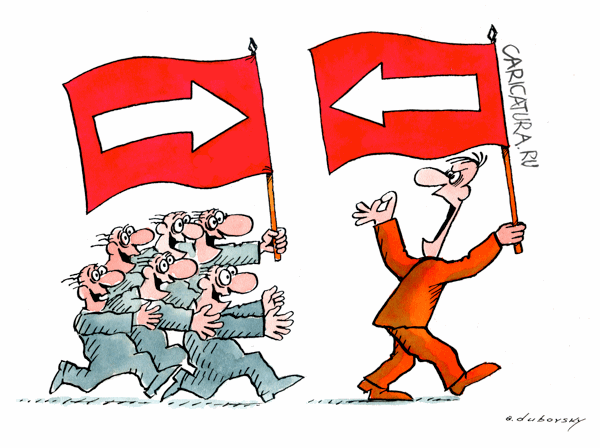 Карикатура "Флаг", Александр Дубовский
