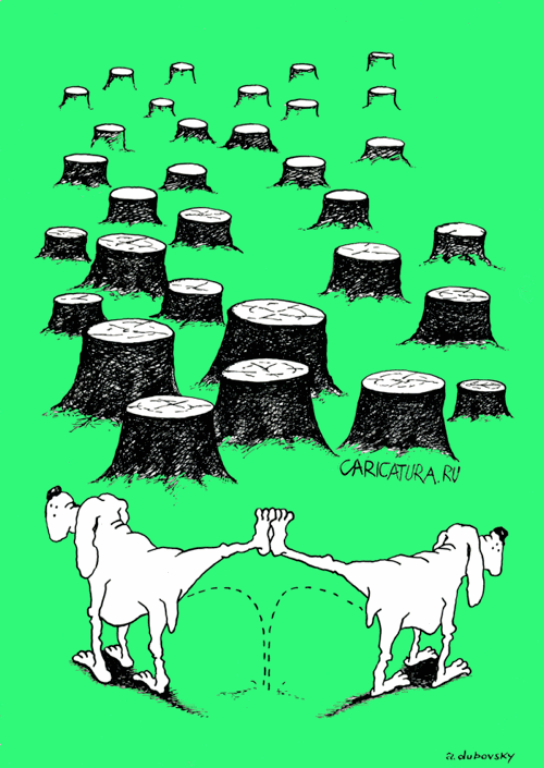 Карикатура "Выход из положения", Александр Дубовский