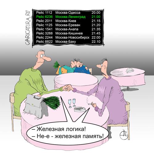 Карикатура "Аэропорт", Сергей Дудченко