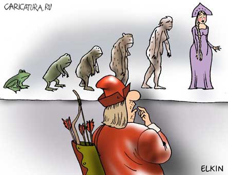 Карикатура "Evolution", Сергей Елкин