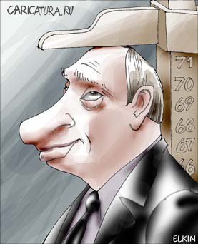 Карикатура "Рост", Сергей Елкин