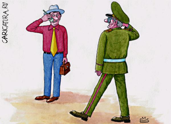 Карикатура "Без слов", Махмуд Эшонкулов
