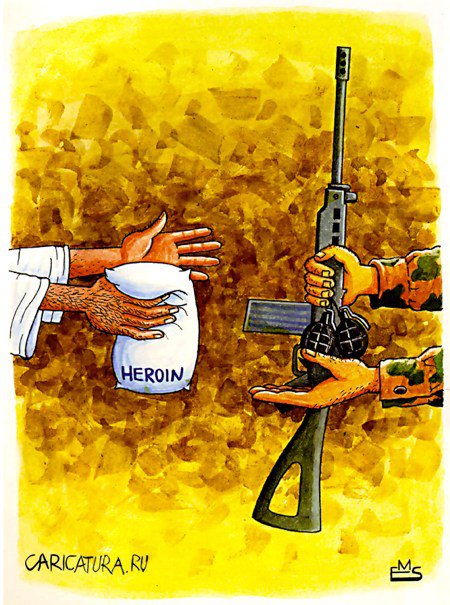 Карикатура "Обмен", Махмуд Эшонкулов