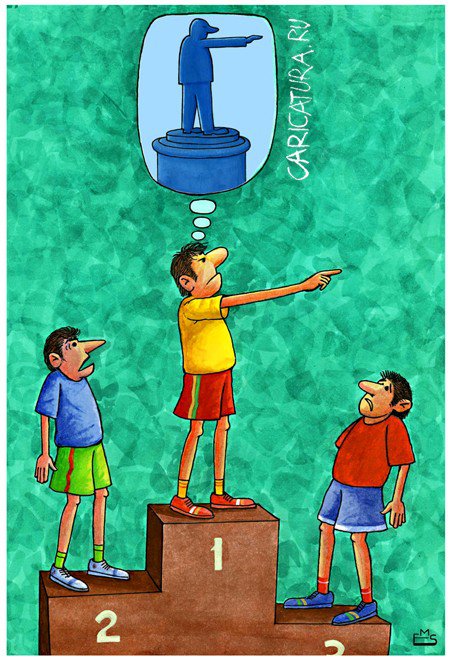 Карикатура "Спорт", Махмуд Эшонкулов