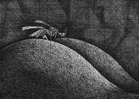 Карикатура "Голубой комар", Олег Горбачев